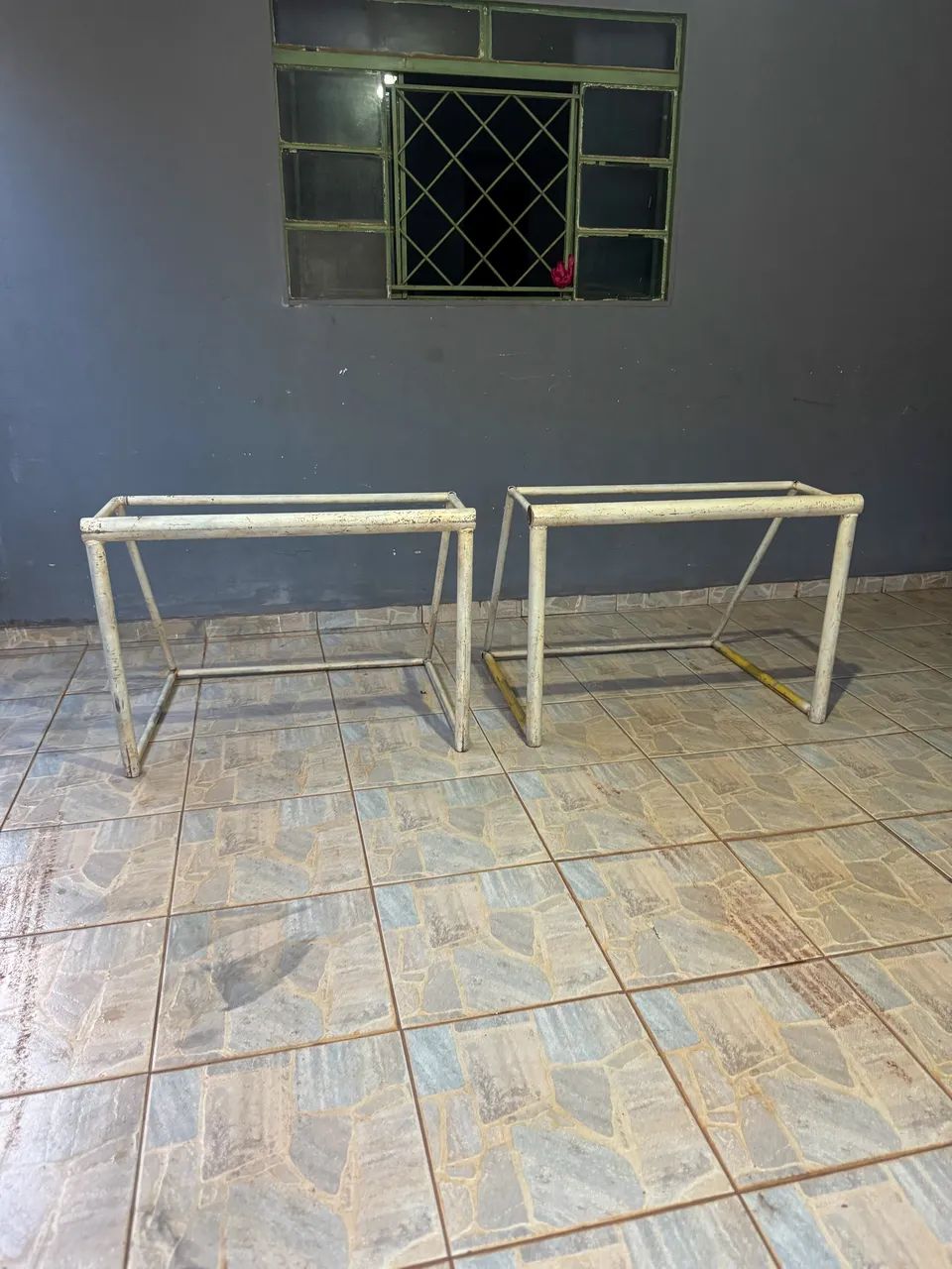 DUAS TRAVES DE GOL SUPER REFORÇADAS 