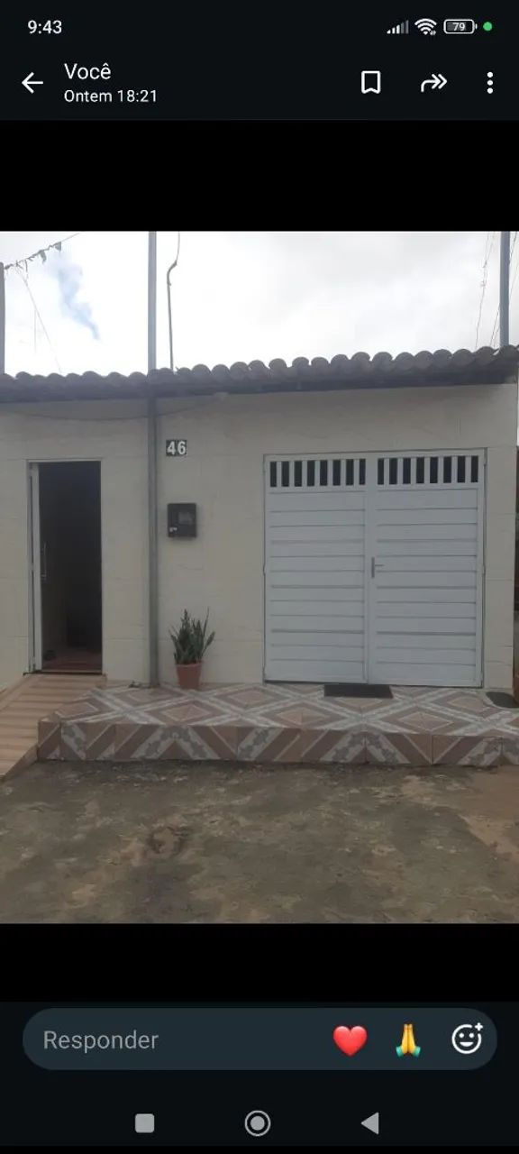 Vendo casa 2 quartos 