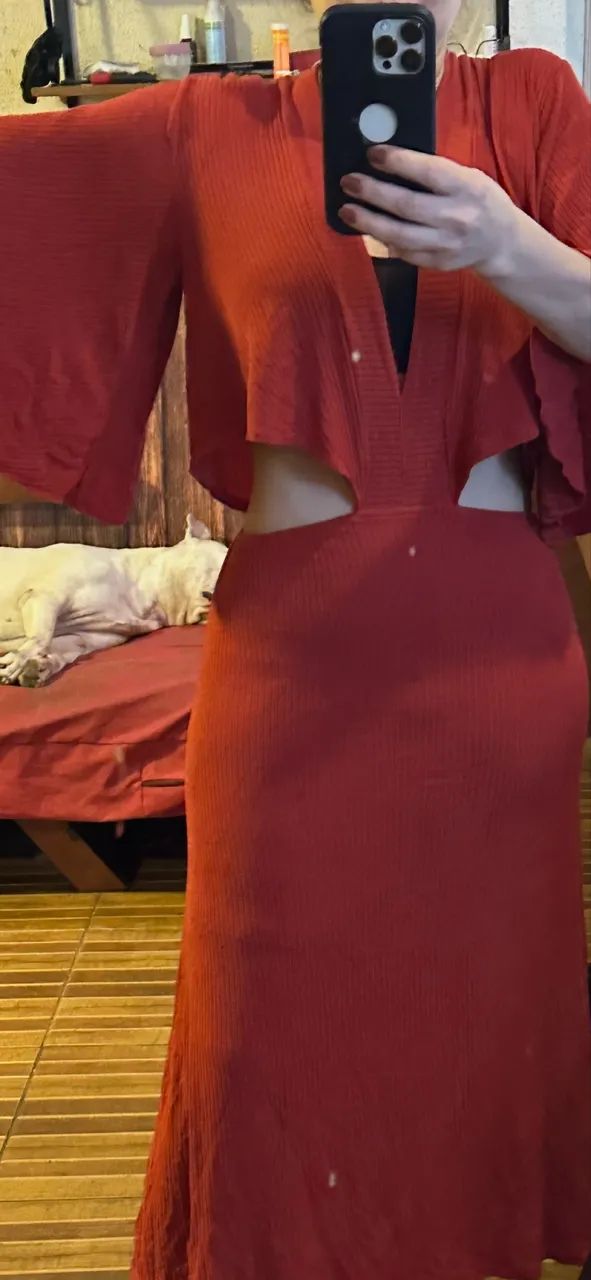 Vestido Farm vermelho  - Foto 2