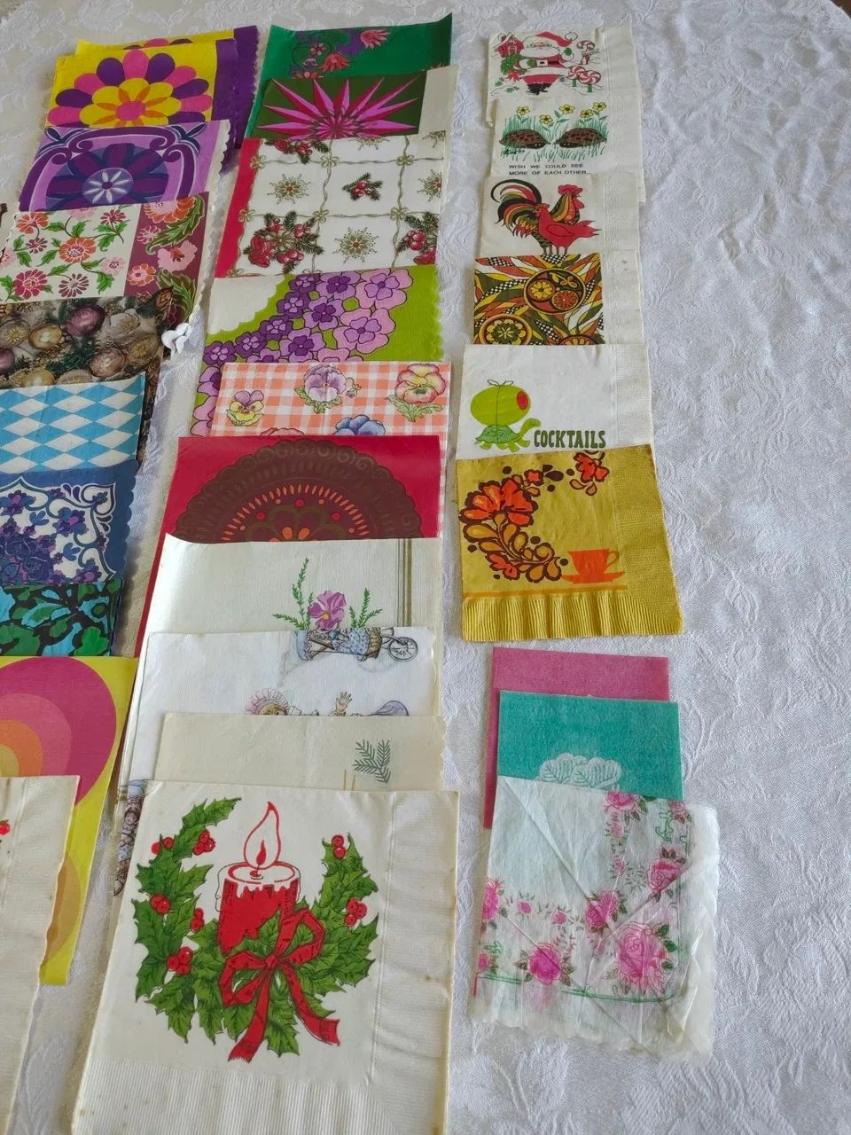 Coleção vintage de guardanapos  - Foto 3