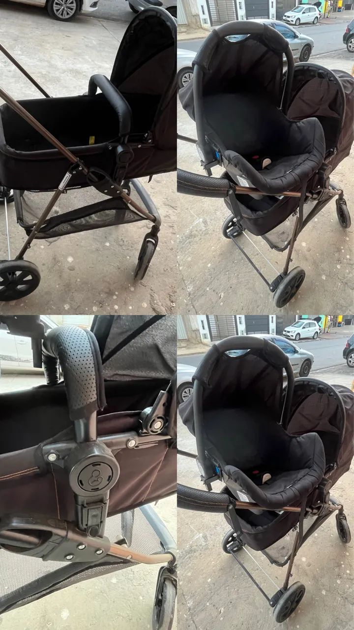 Carrinho com bebê conforto 