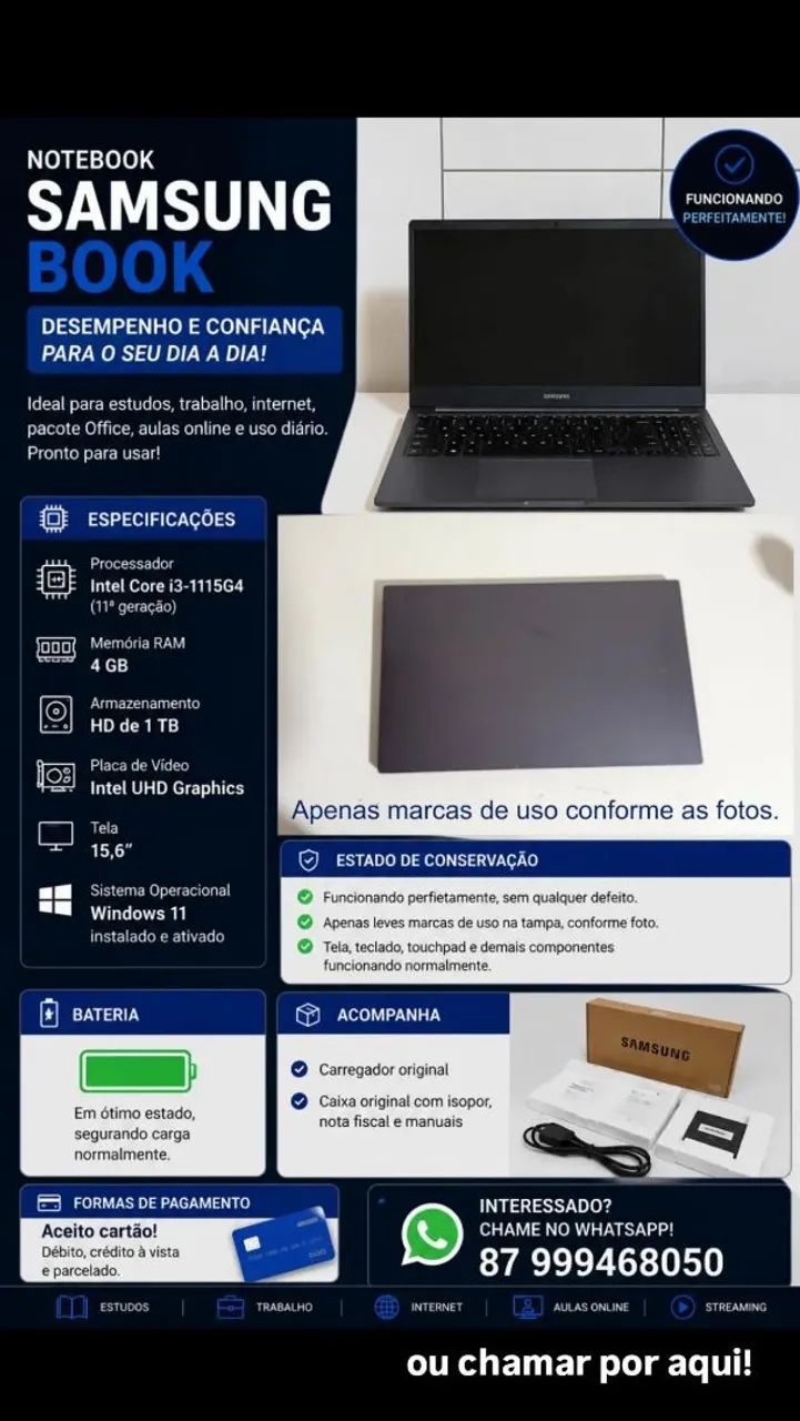 NOTEBOOK SAMSUNG BOOK - Foto 5