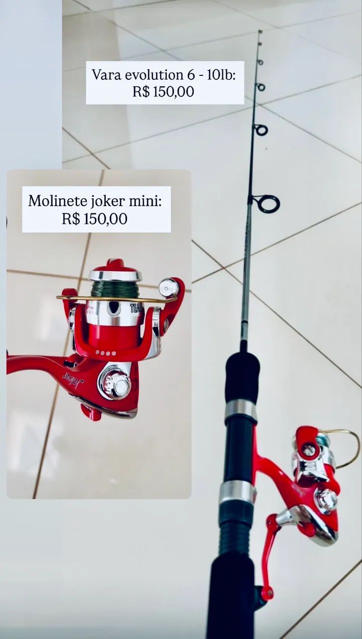 Vara de pesca evolution 6 - 10lb + molinete  - Foto 2