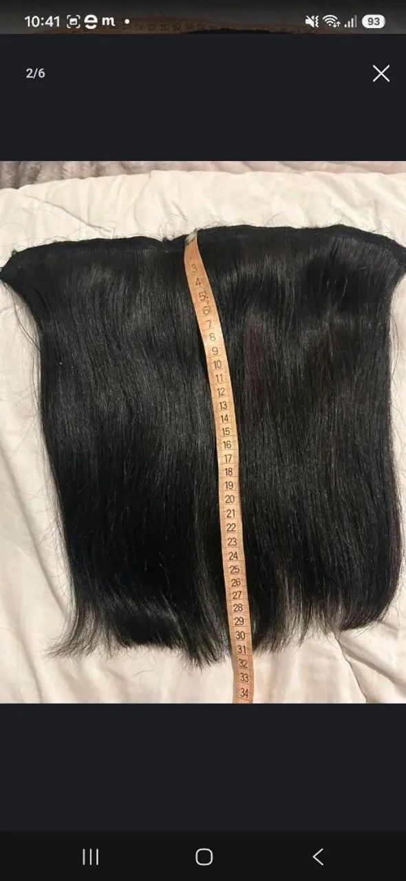 Cabelo humano brasileiro 72g-  32cm
