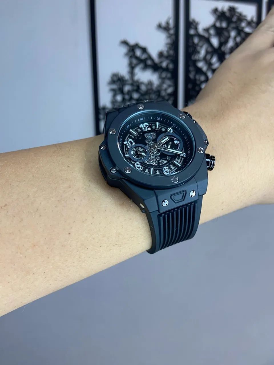 Relógio hublot big bang all black - Foto 2