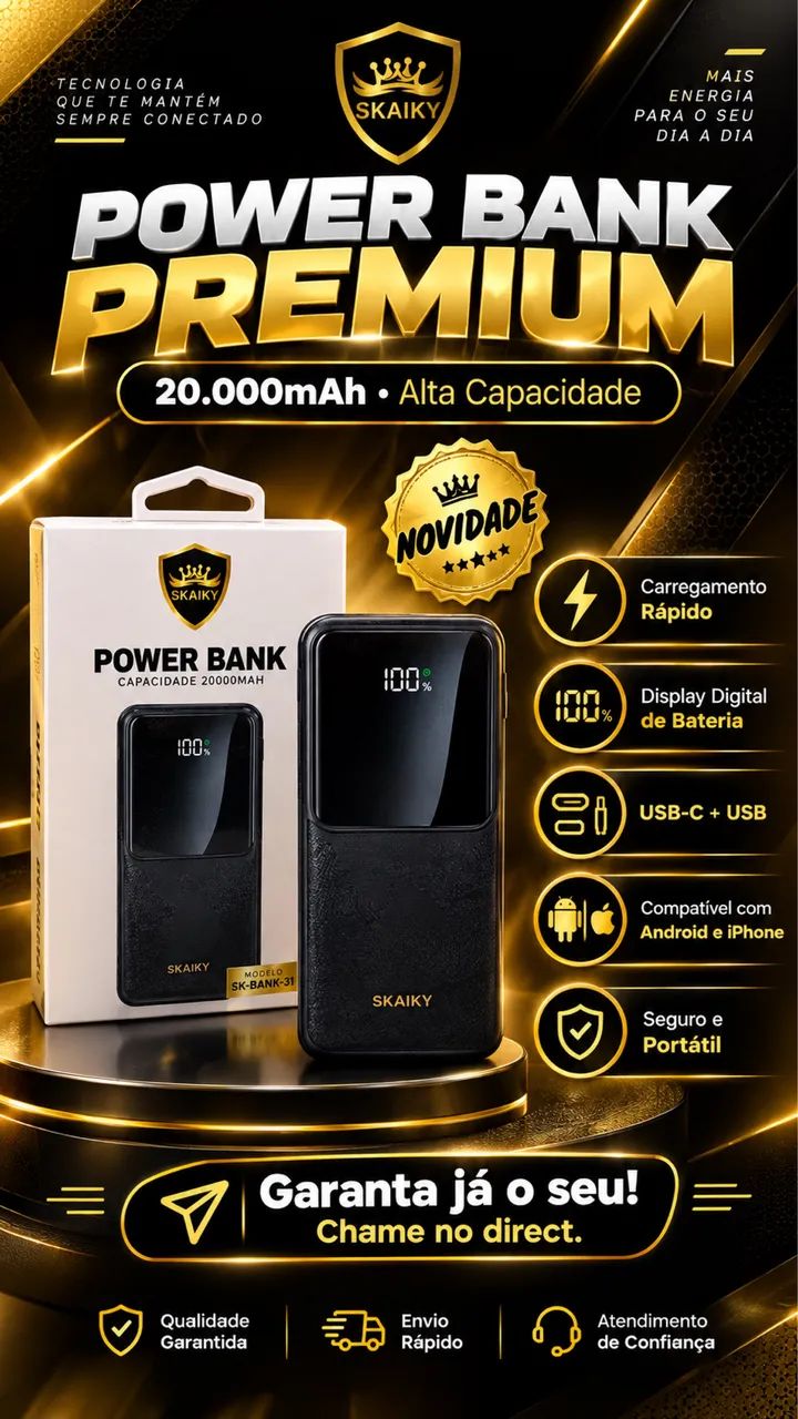 Powerbank Premium 20.000 MAH Skaiky 