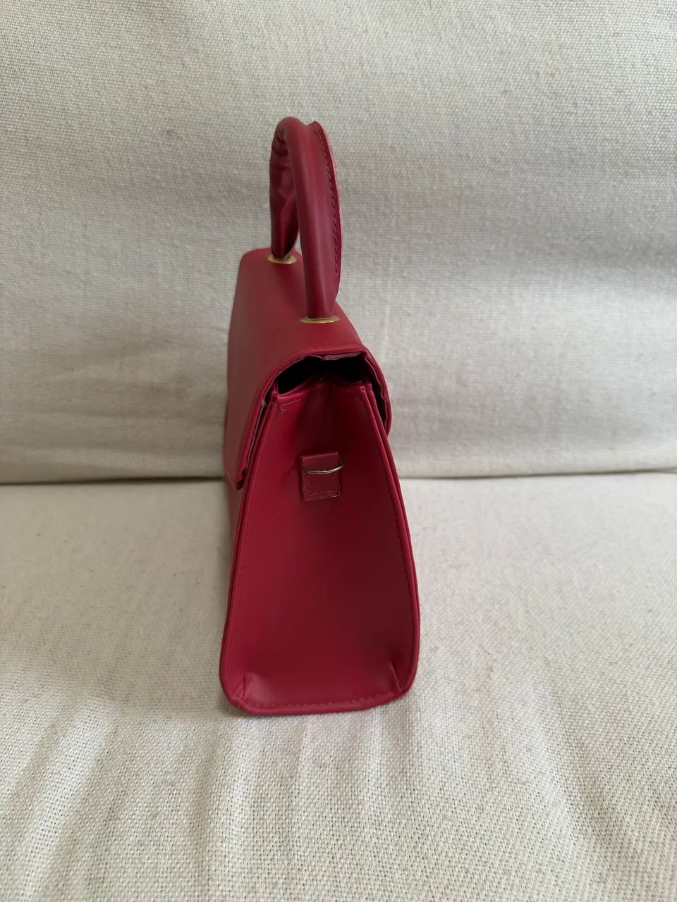 Bolsa vermelha de mão  - Foto 4