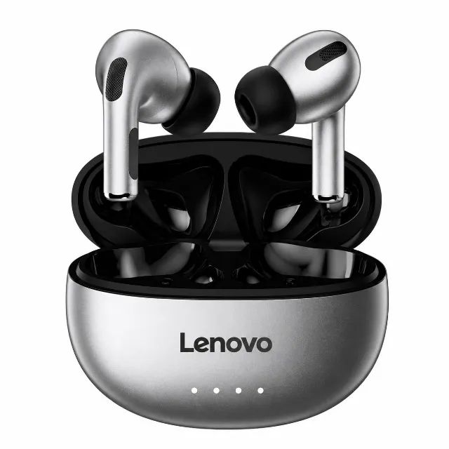 Fone De Ouvido Bluetooth 5.4 Lenovo Lp5 Cinza - Foto 2