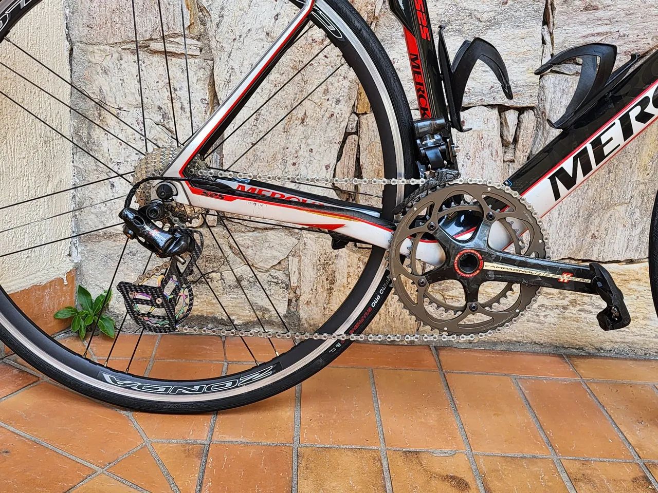 Bicicleta Eddy Merckx EMX-525 Prata grupo Campagnolo Super Record