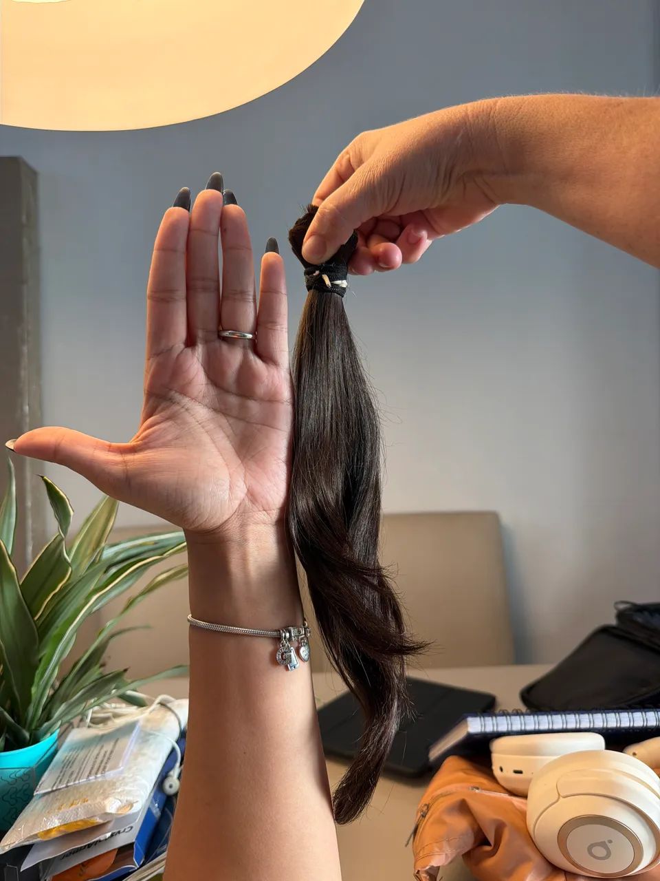 Cabelo Humano Virgem Liso - Natural, Sem Química - Foto 2
