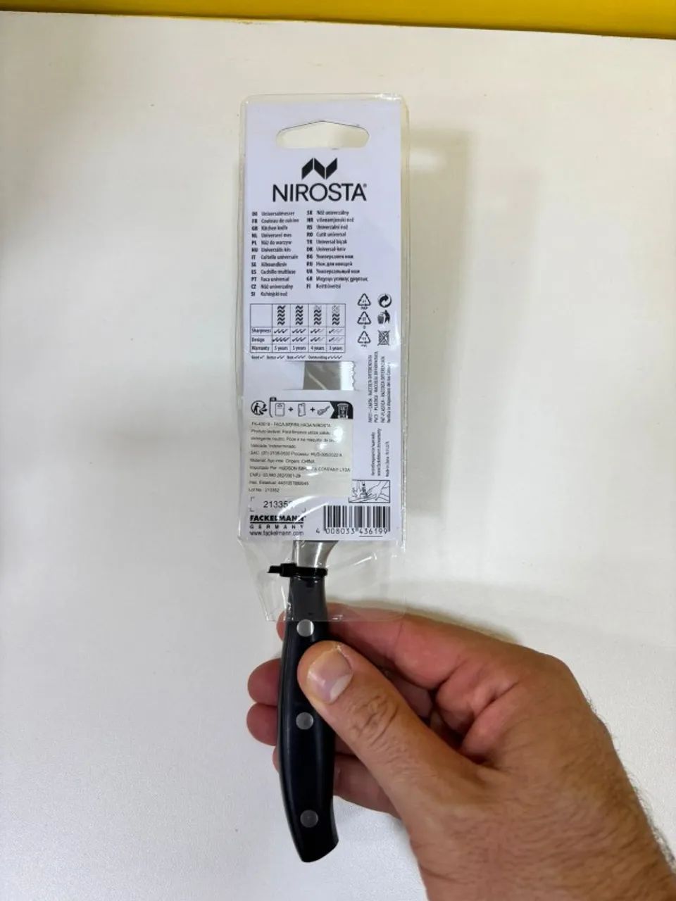 Faca Multiuso Serrilhada Nirosta 5 Polegadas  - Foto 3