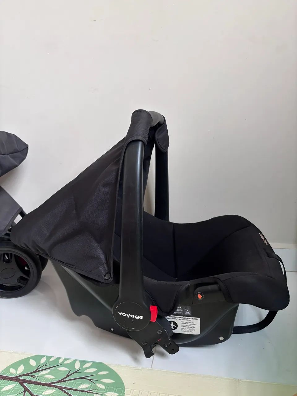 Carrinho + cadeirinha de bebê voyage - Foto 4