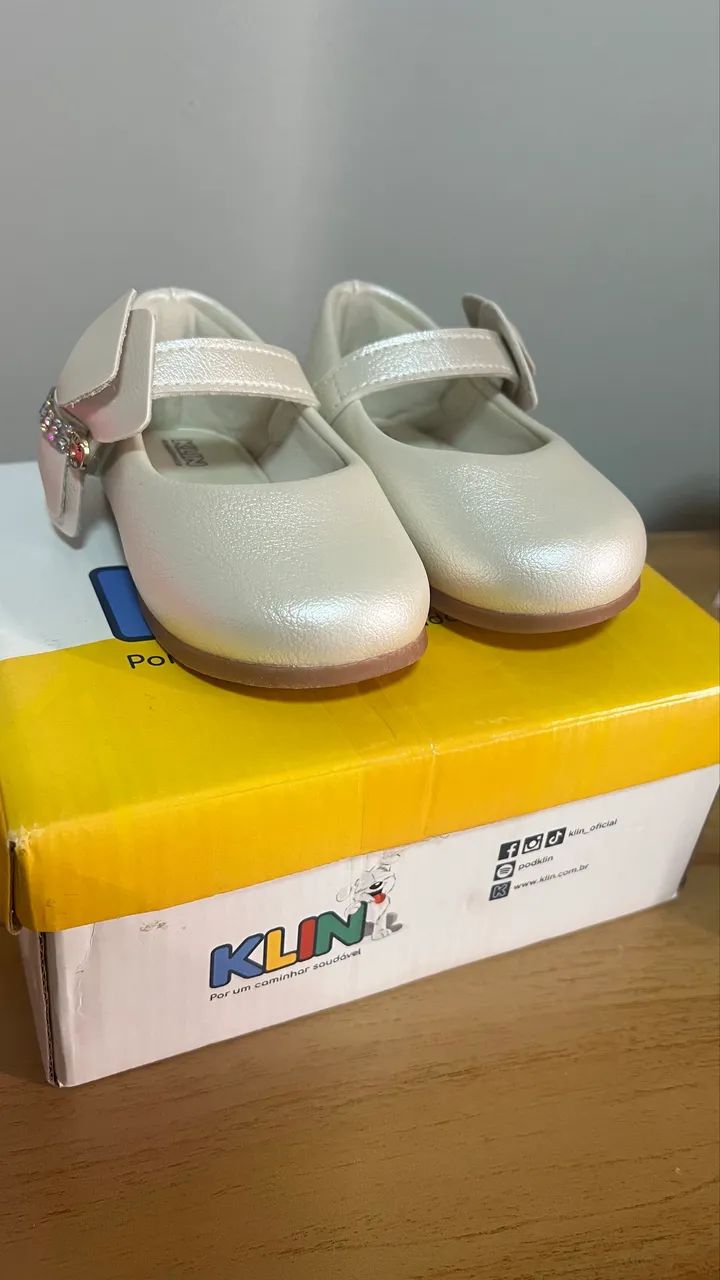 Sapatilha infantil Klin - NOVA com caixa - Foto 3