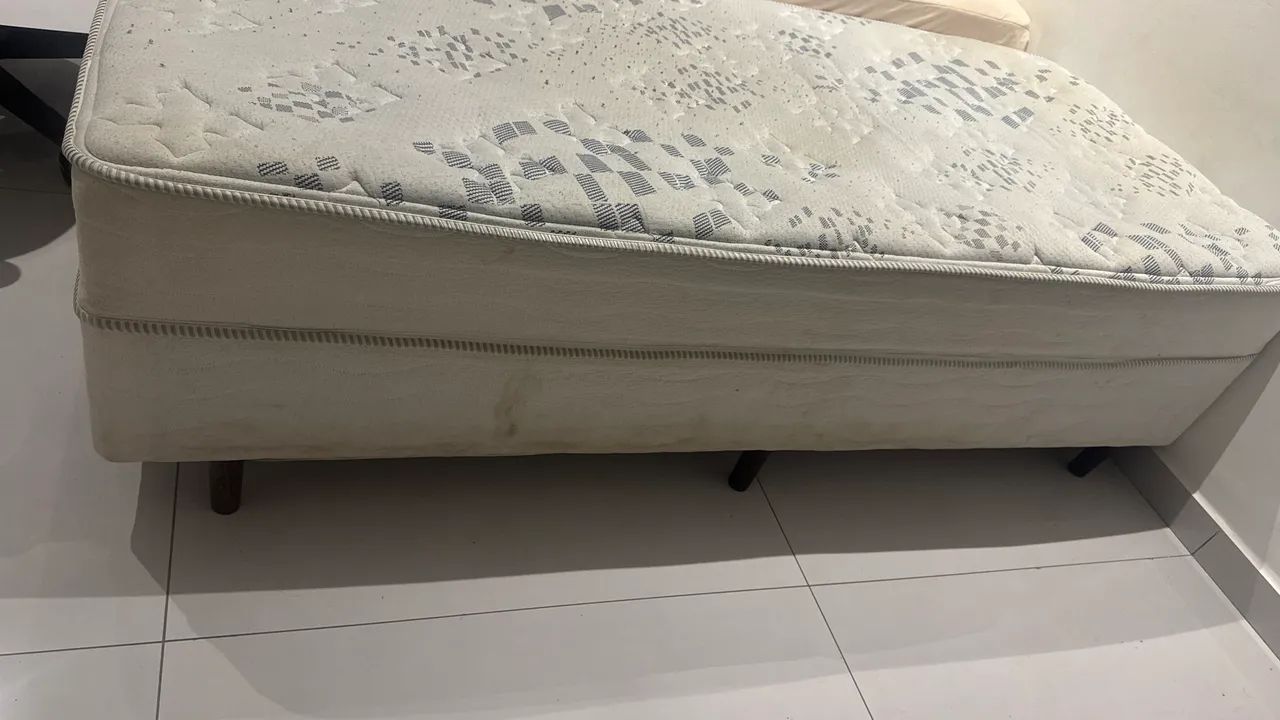 Cama Box solteiro branca  - Foto 3