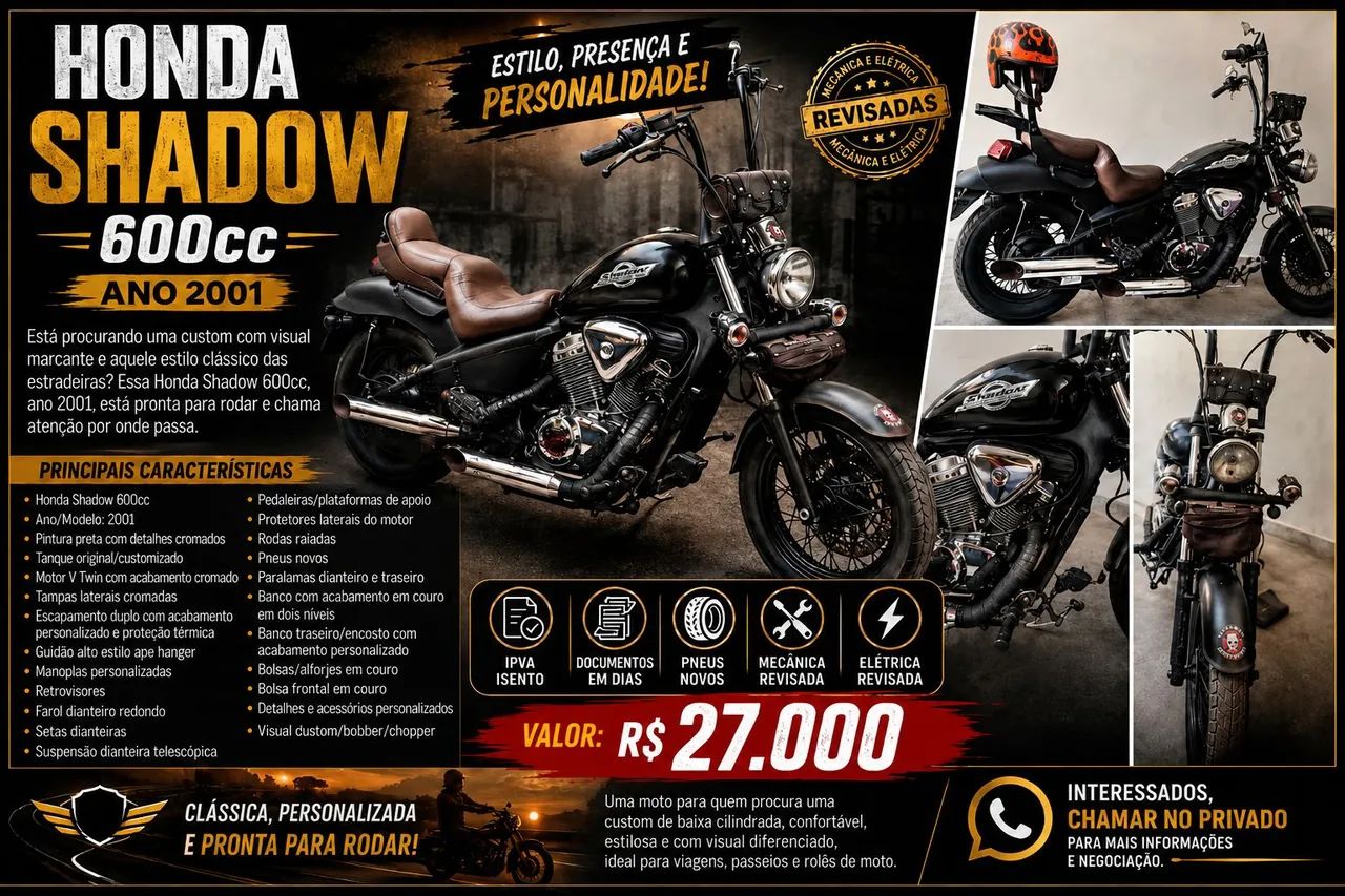 Honda Shadow 600cc