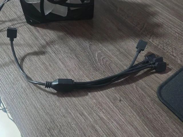 Kit 3 Ventoinhas DeepCool CF120 rgb + adaptador 3x1  - Foto 5