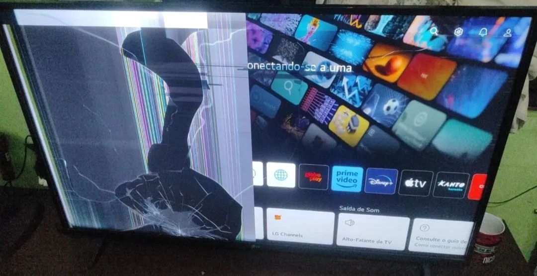 Tv Tela Quebrada