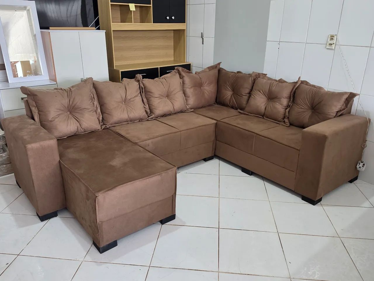 Sofá de canto novo