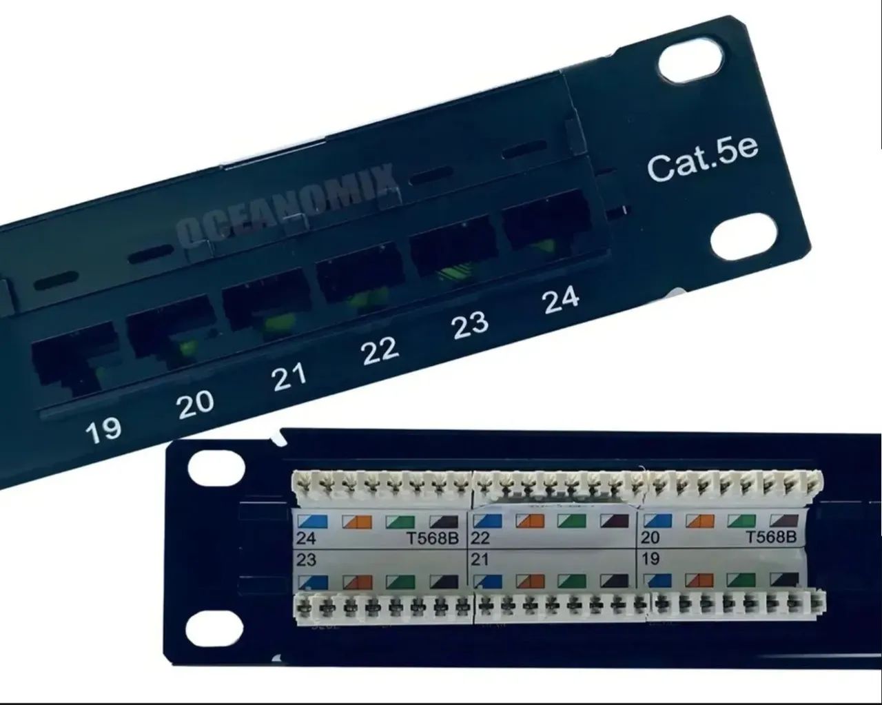 Patch Panel Sohoplus 24p Cat5e Furukawa T568a/b 24 Portas - Foto 2