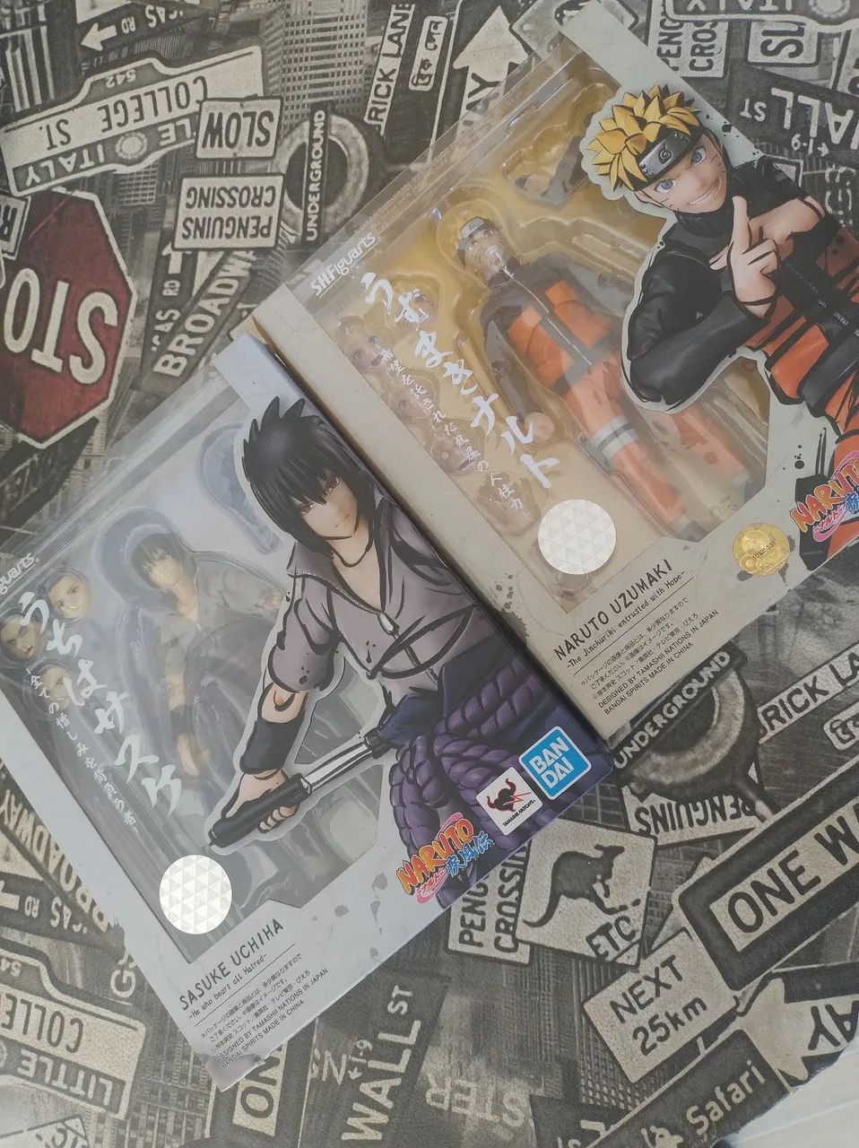Sasuke e Naruto sh figuarts originais