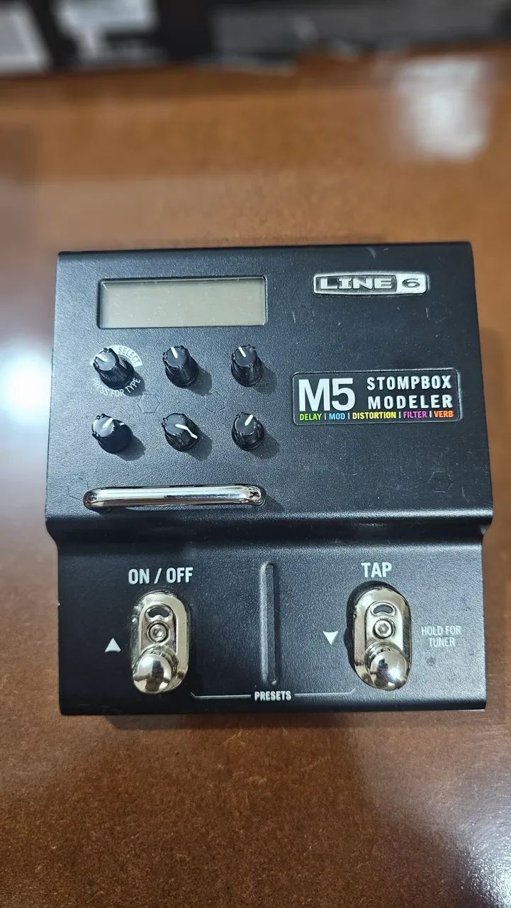 Pedal Line 6 M5 - Na Caixa, C/ Fonte Original e Manual