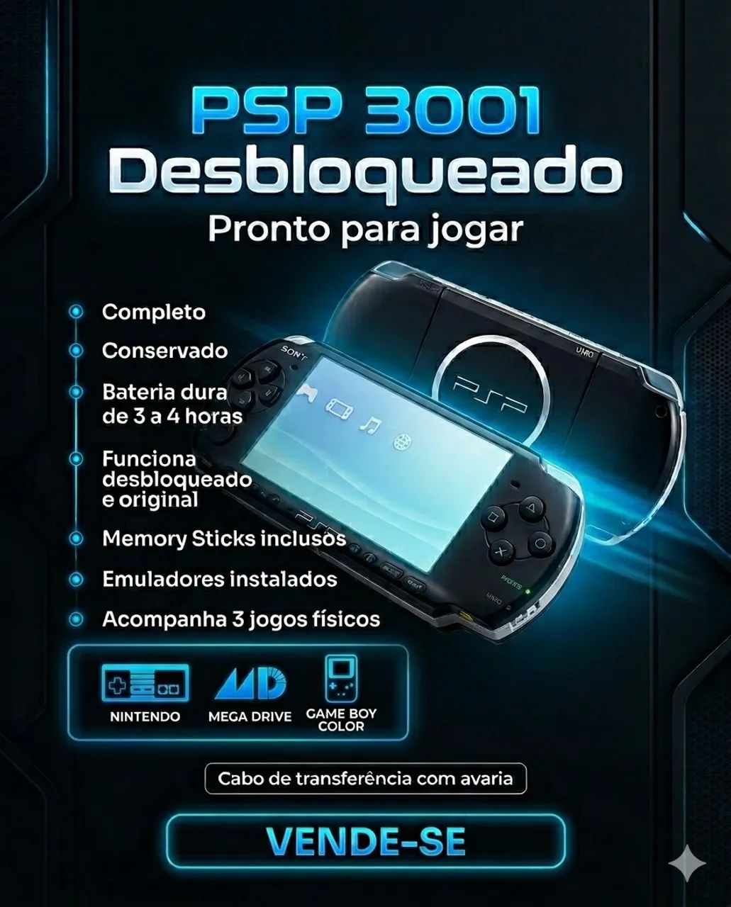 PSP 3001 desbloqueado - Foto 2