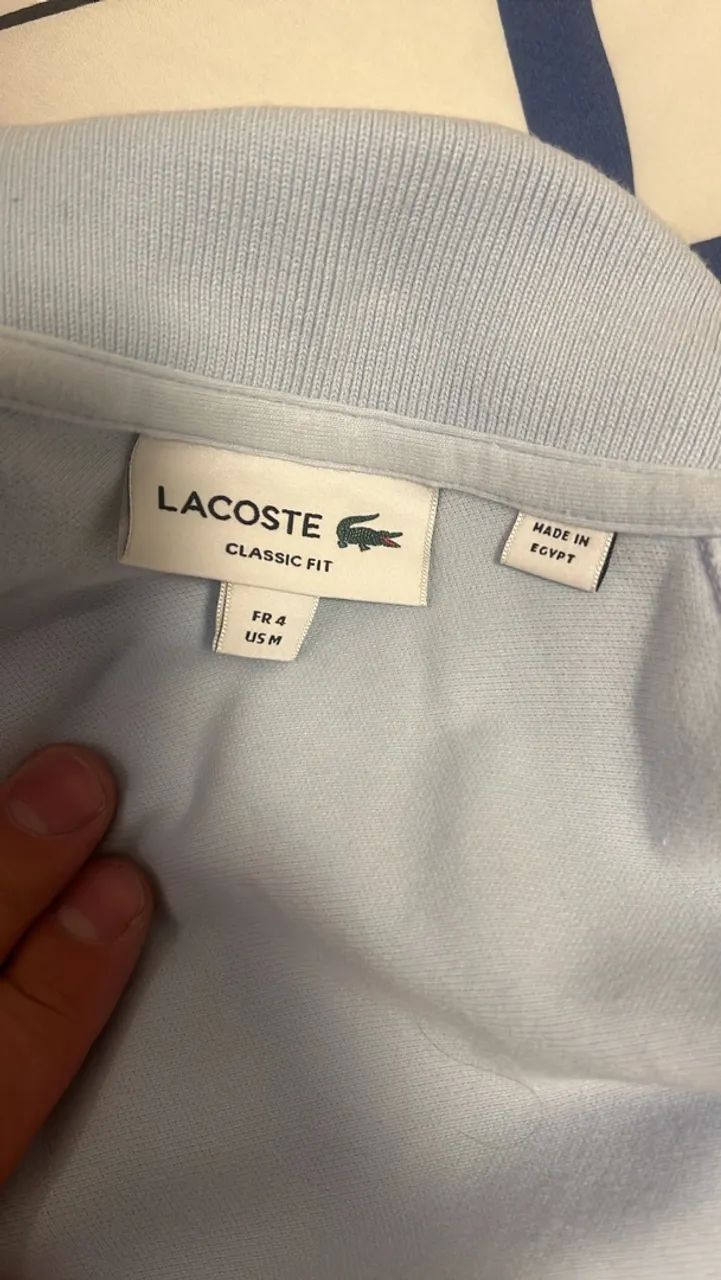 Polo Lacoste Azul 100% Original Tam M - Foto 5