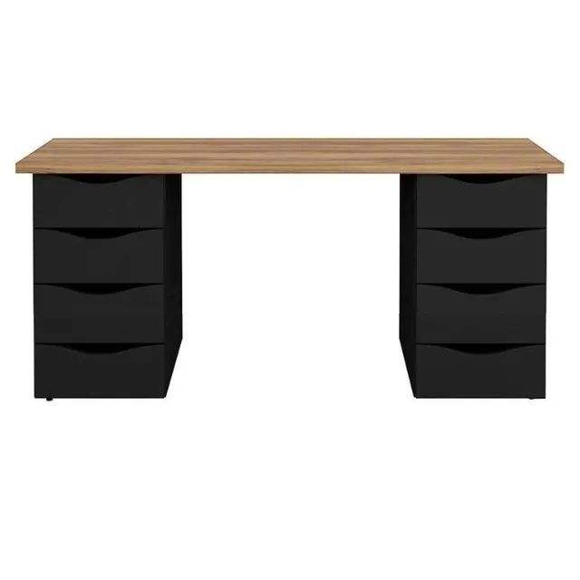 Escrivaninha Mesa de escritório com 8 gavetas