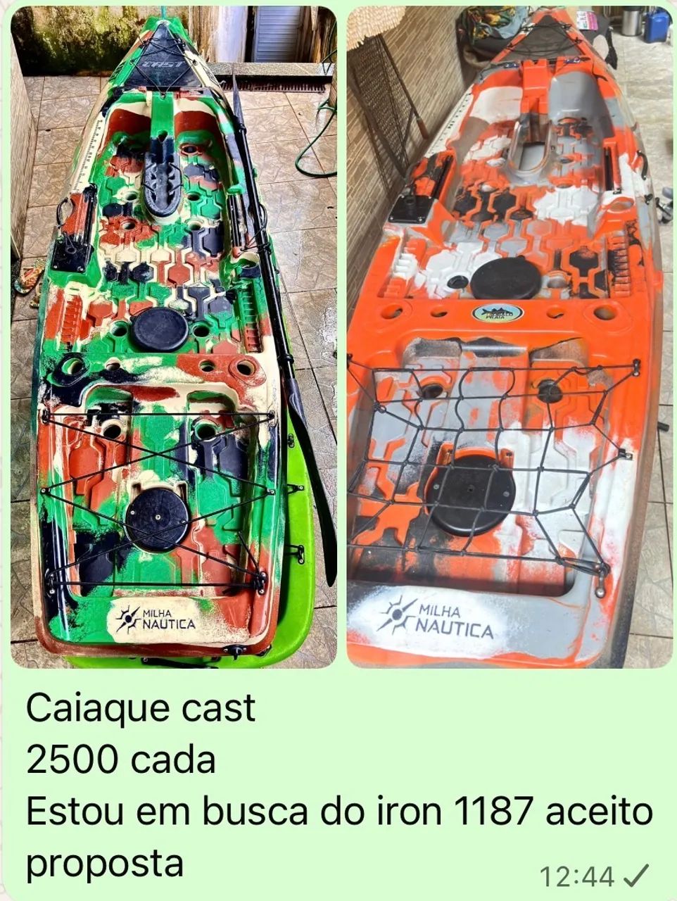 Caíque de pesca cast milha náutica 