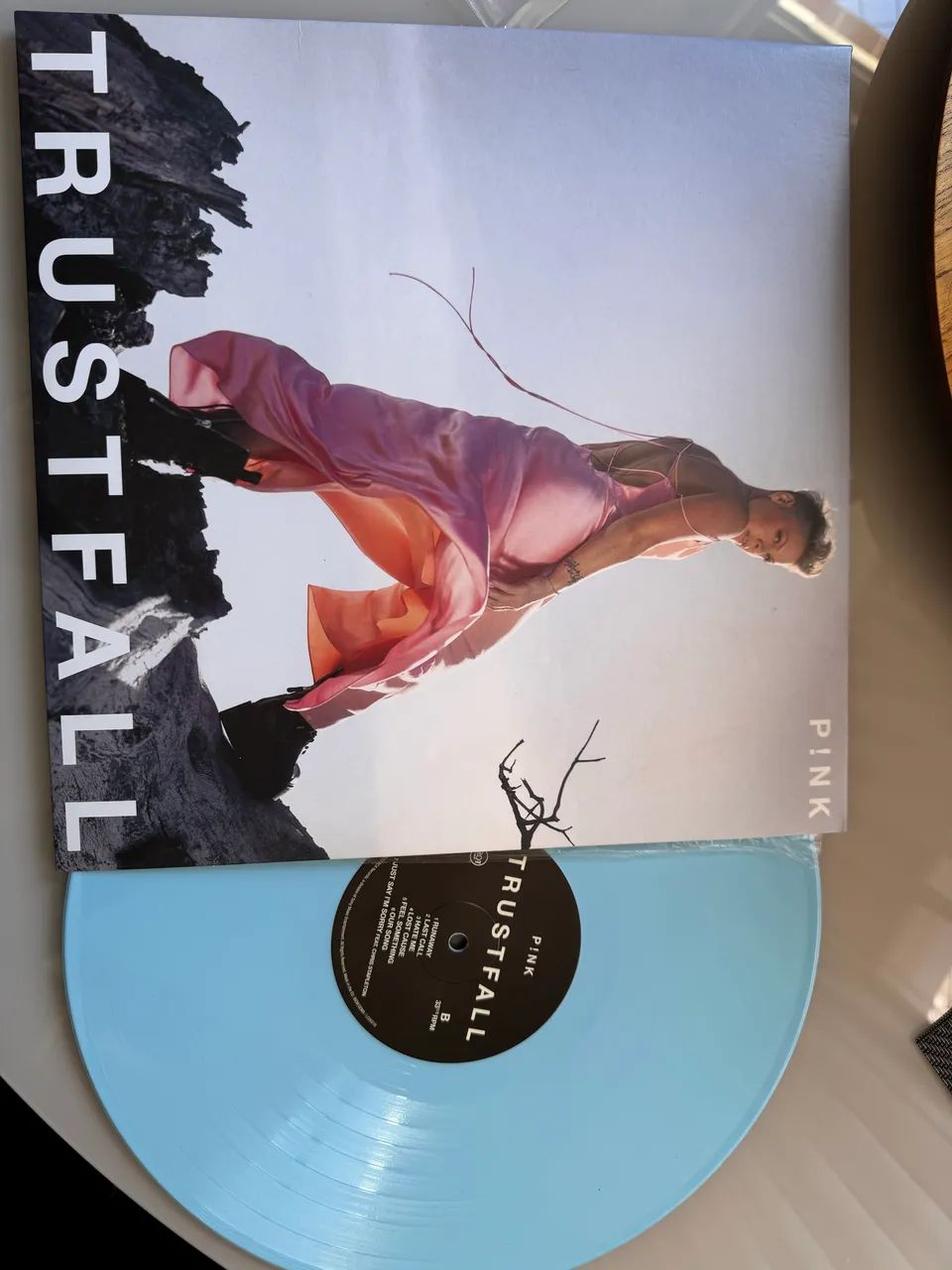 Vinil P!nk Trustfall Disco azul 