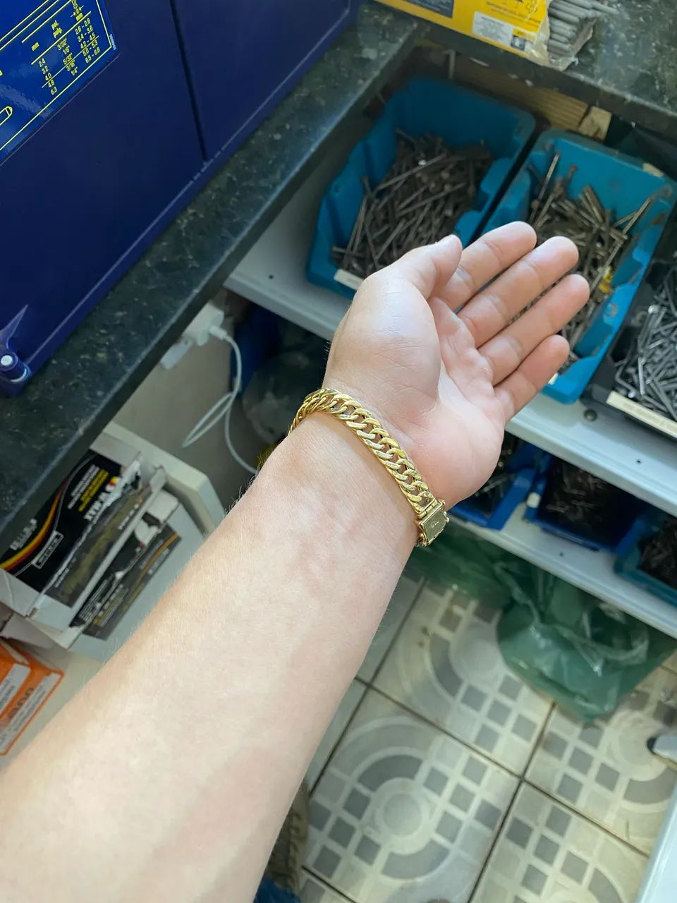 Pulseira grumet ouro 18k