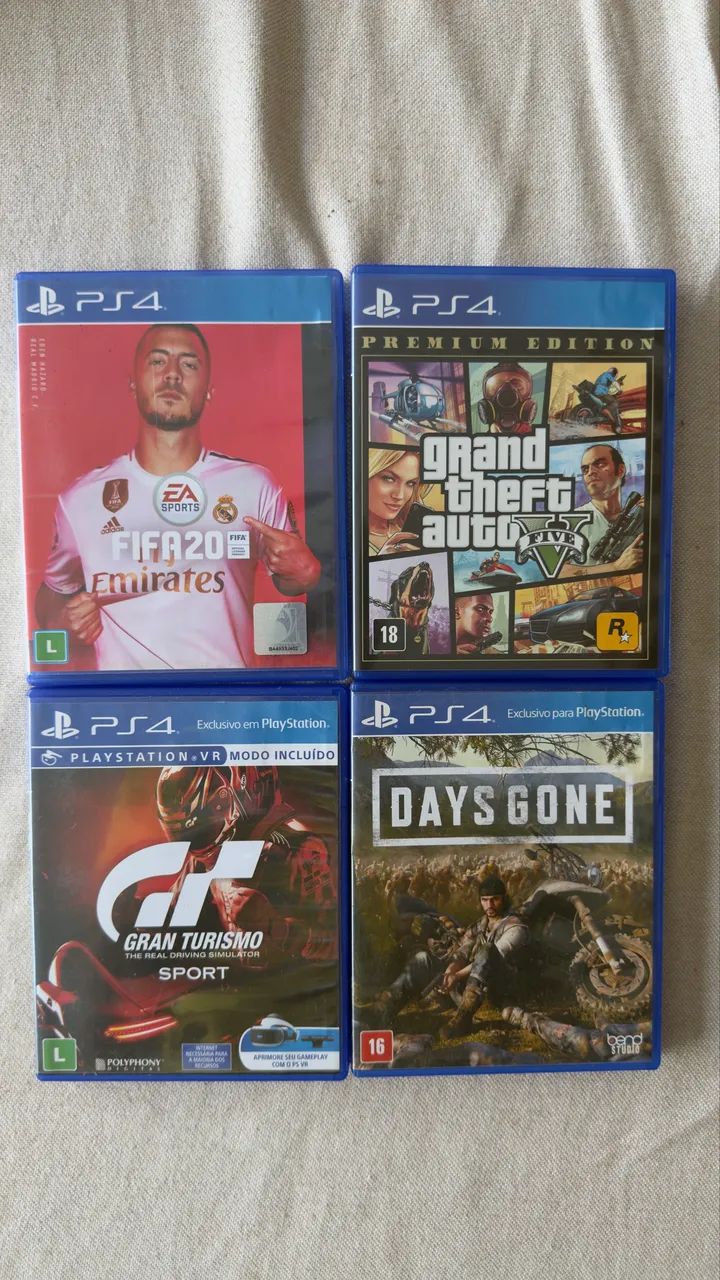 PS4 Slim + 2 controles + 4 jogos - Foto 3