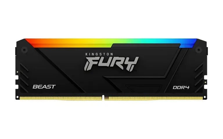 Memória RGB DDR4 16GB 3200MHZ Kingston Fury Beast - NOVA - Foto 2