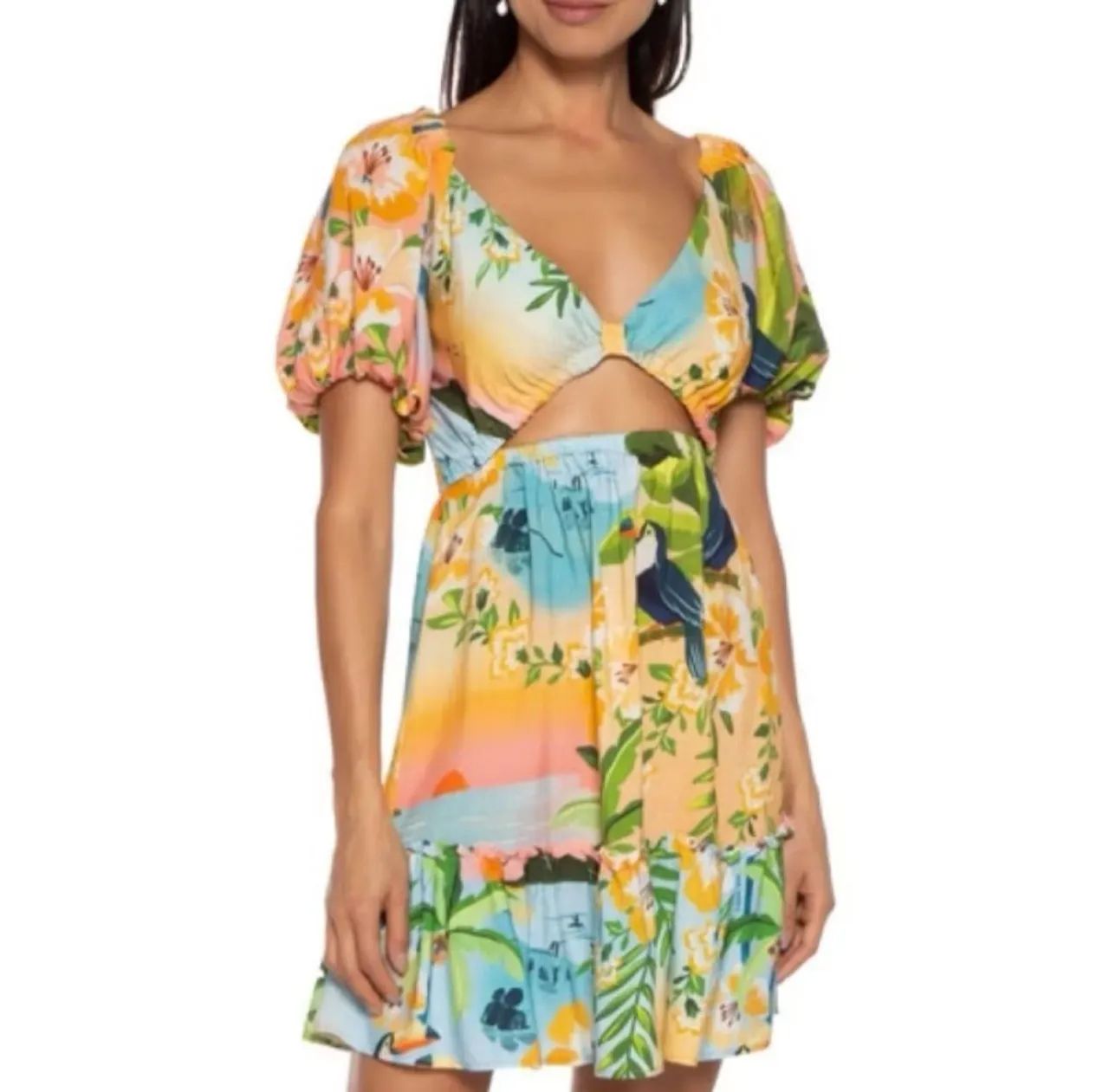 Vestido curto farm dia de sol