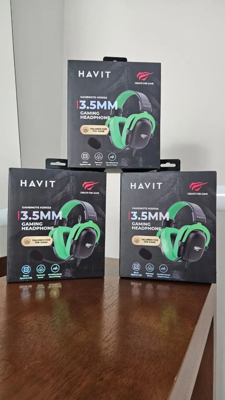 Headset Gamer Havit H2002D (Compatível com PC, XBOX ONE e PS4)
