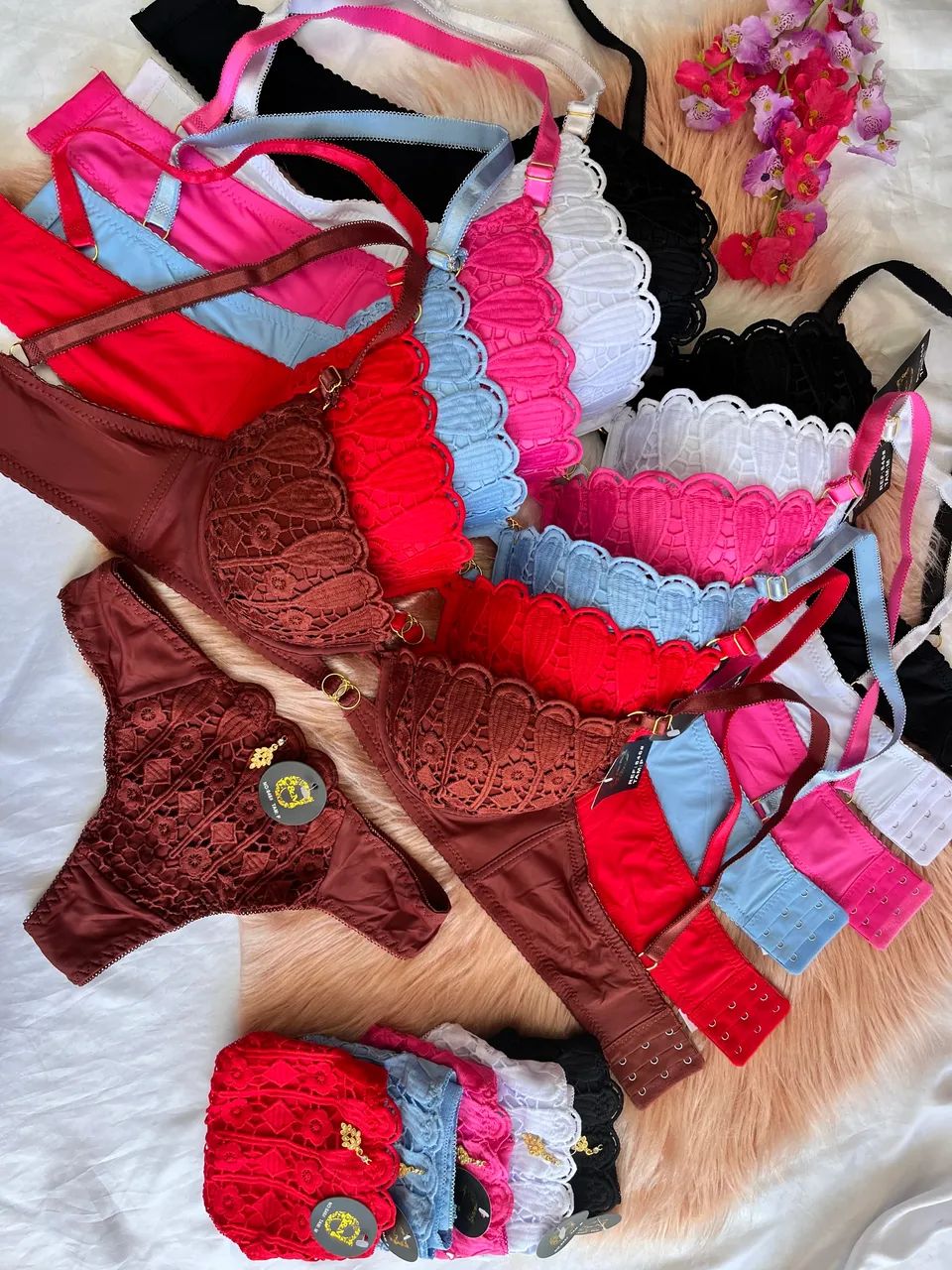 Kit 6 conjuntos de lingerie importados atacado para revenda ou uso próprio  - Foto 2