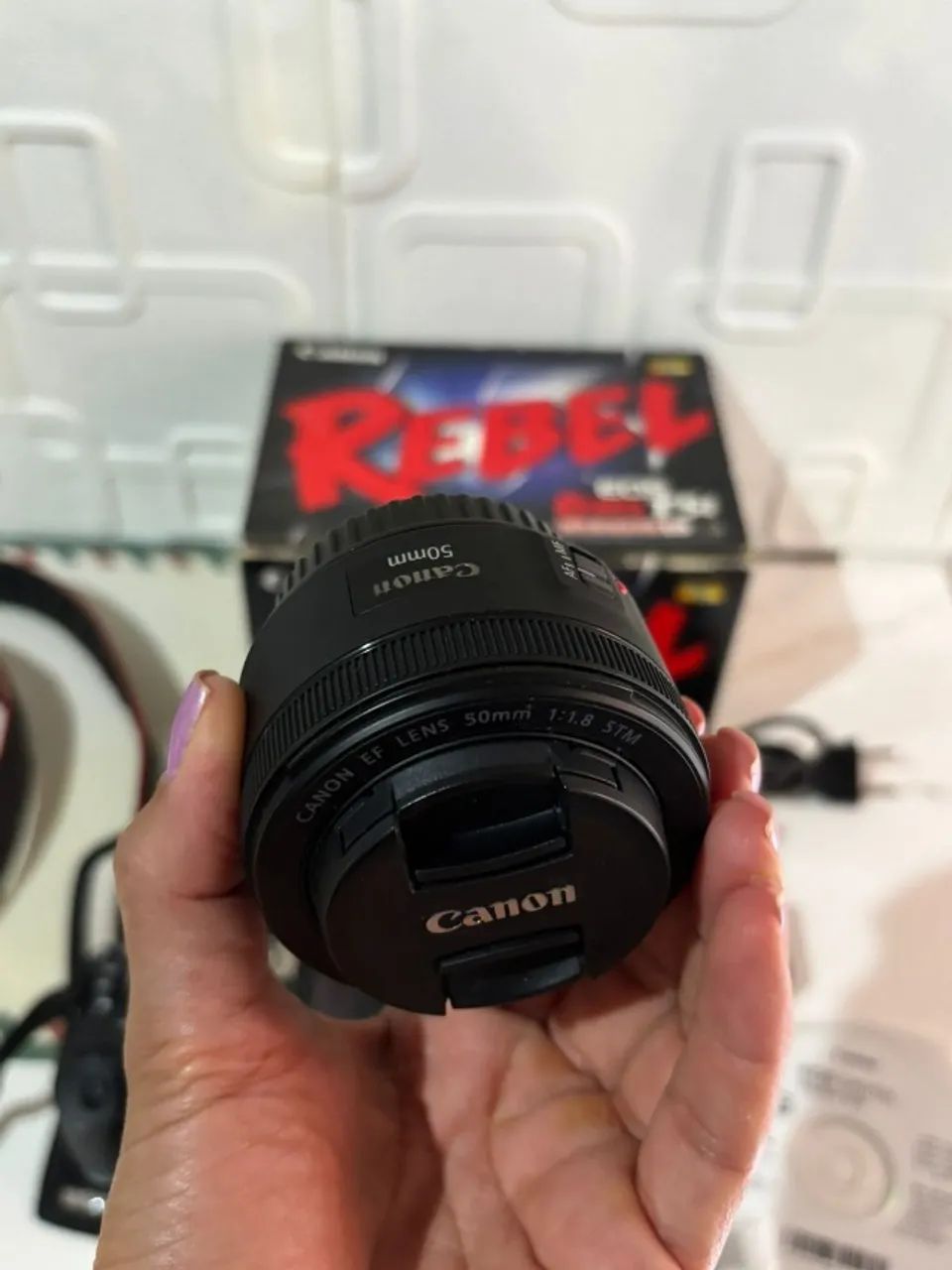 Câmera Canon T5i DSLR + 2 Lentes EF-S + Flash Yongnuo | Semi Nova - Foto 5