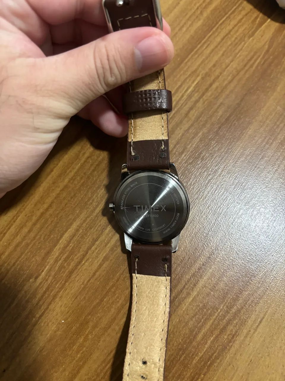 Relógio Timex Indiglo Easy Reader WR30M Original - Pulseira de Couro - Foto 2