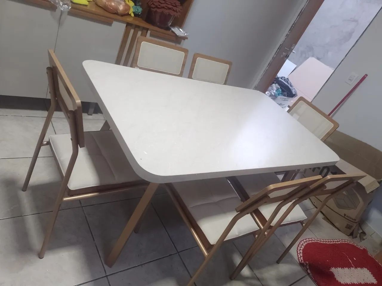 Mesa de jantar 6 cadeiras - Rose