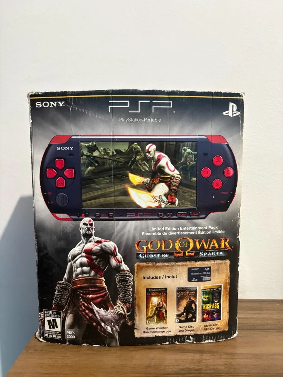 PSP 3000 God of War Ghost of Sparta Edição Limitada Completo na