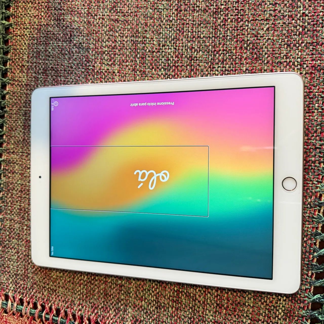 iPad (6th Generation) 32GB Wifi / slot Sim cor - ROSE / Branco