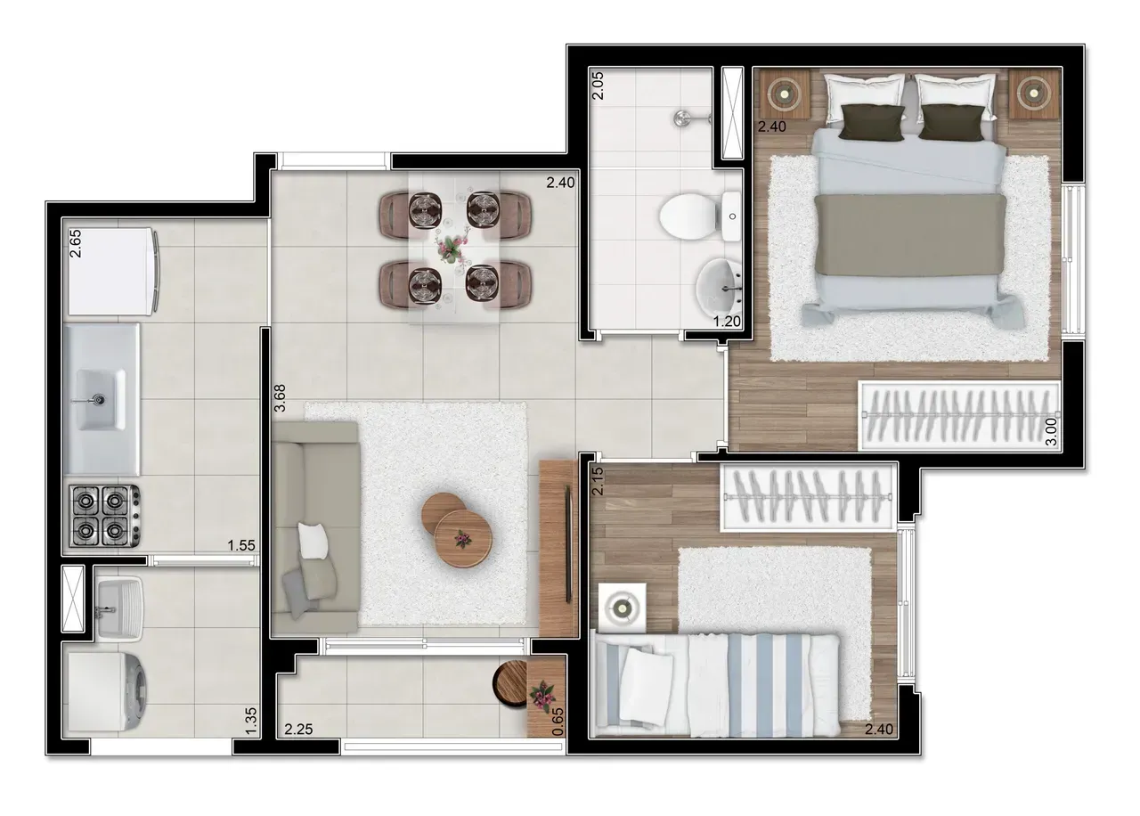 PLANTA 37m²