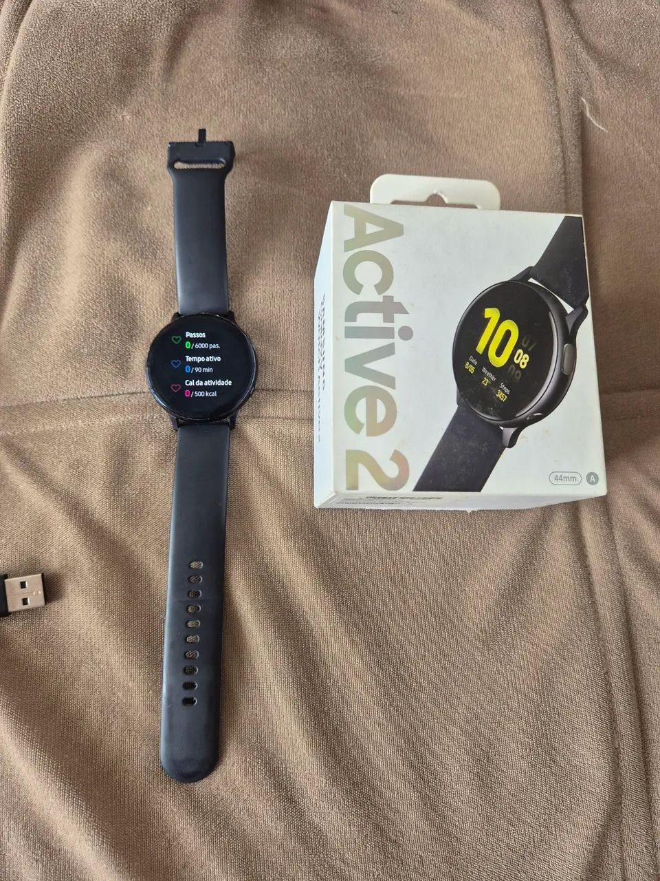 Smartwatch Galaxy Watch Active 2 44mm - Completo + Caixa - Ótimo estado - Foto 4