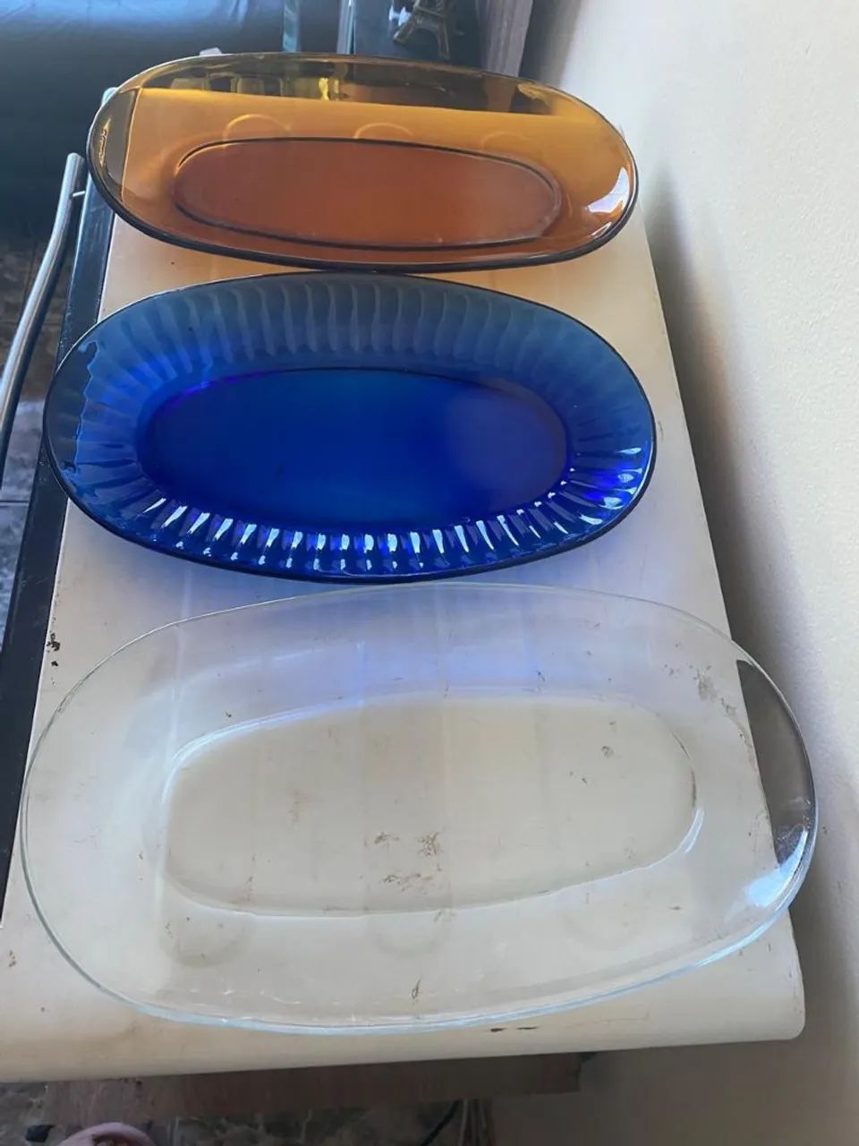 Conjunto de travessas, duralex, bem conservadas