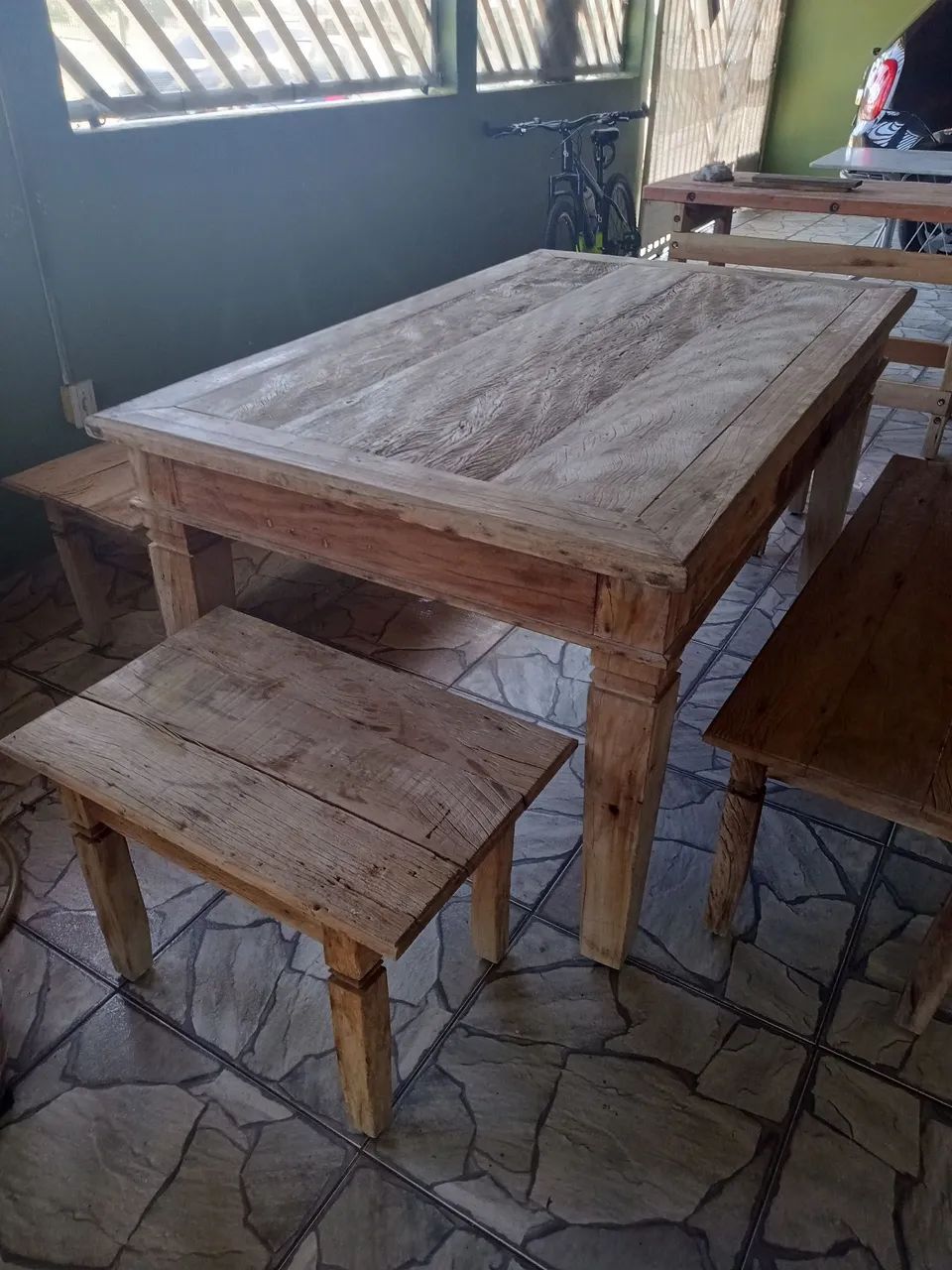 Venda mesa madeira de demolição  - Foto 3