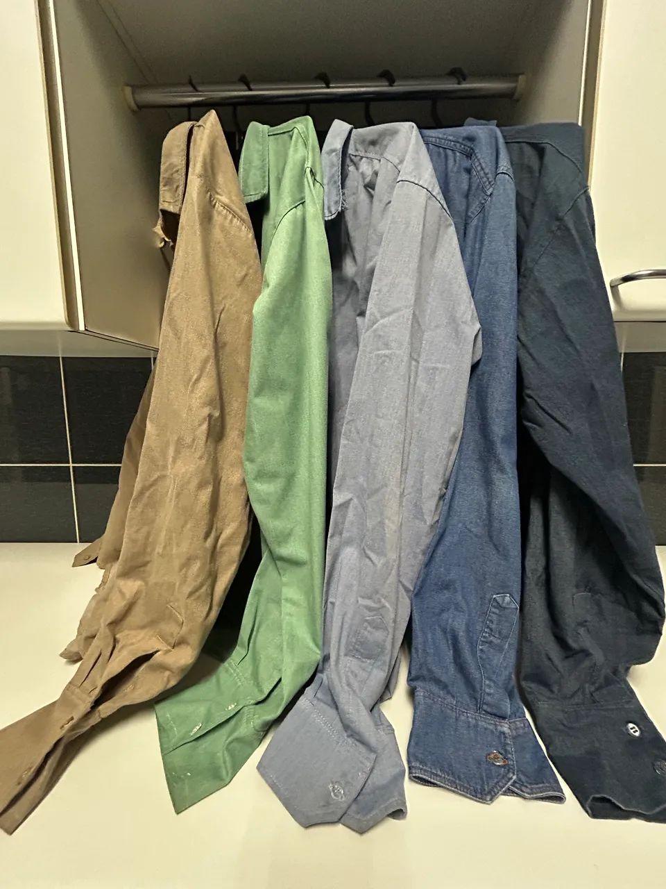 Kit com 5 camisas manga longa  - Foto 2