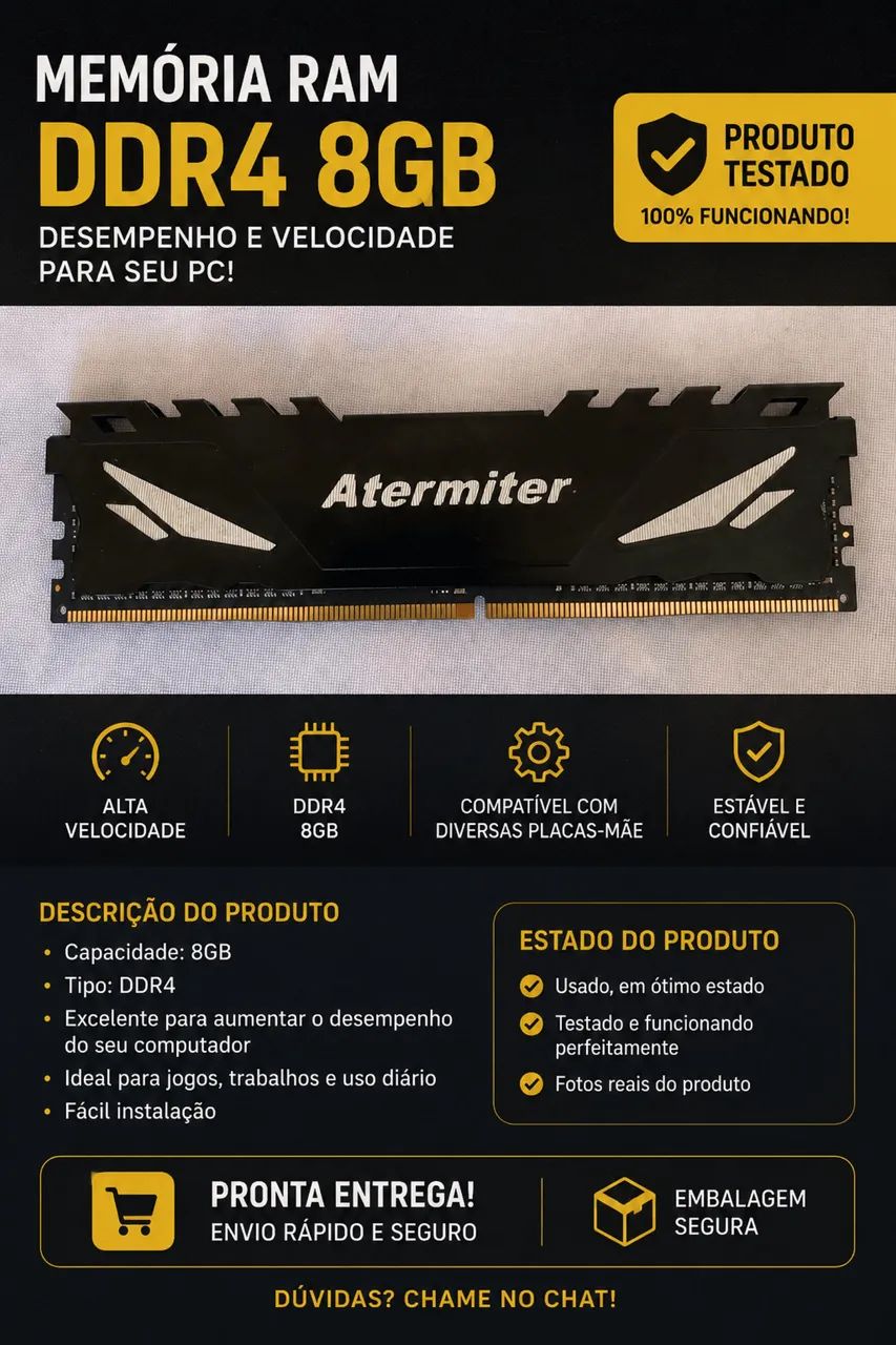 Memória ram nova 