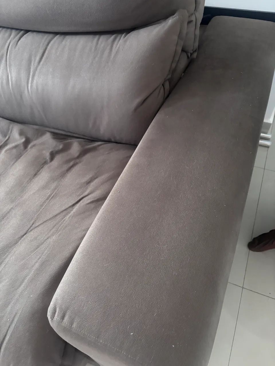 Sofá Retrátil e Reclinável 5 Lugares da Casa Barroco - Foto 5