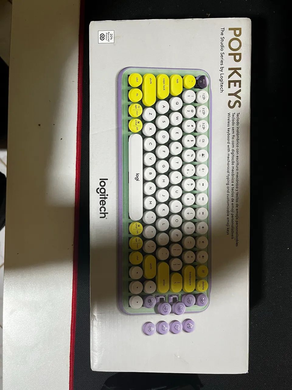 Logitech PopKeys Roxo-Amarelo-Branco - Foto 4