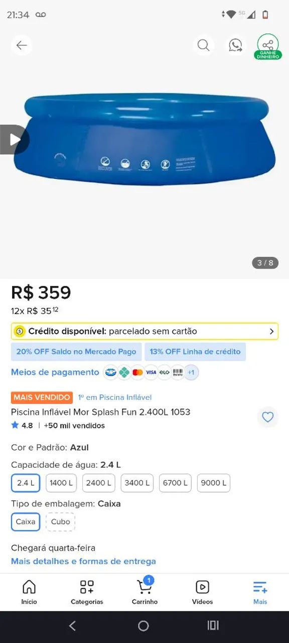 Piscina 2400L - Foto 3